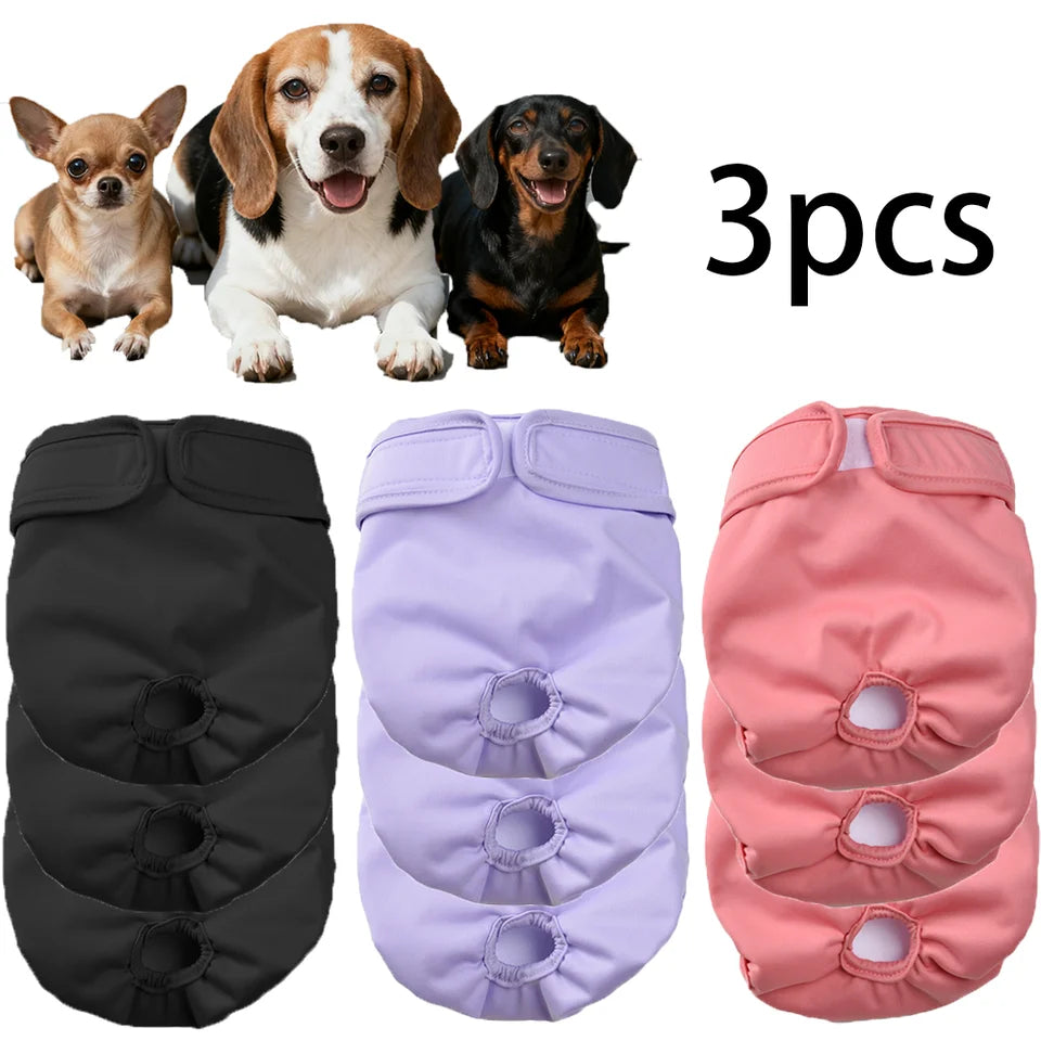 Washable female dog diapers 3-pack