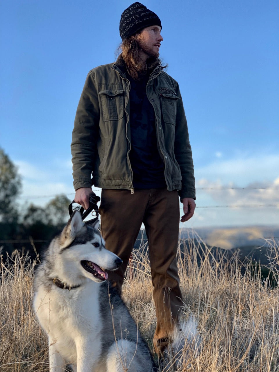Dog with owner